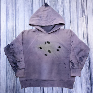 เสื้อมีฮู้ดโอเวอร์ไซส์ของผู้ชายเสื้อสวมหัวชายหญิงเสื้อครอป100% ผ้าคอตตอนตัดเย็บแบบวินเทจ500Gsm ตามสั่ง - Product Image 1