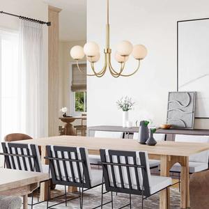 Elegante candelabro de globo Bard, accesorio de iluminación esférico moderno para comedores, salas de estar y entradas - Product Image 4