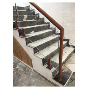 Rampe carrée contemporaine en alliage d'aluminium série 6000 pour la sécurité des balcons et des escaliers, avec services de débobinage de tempéres T3-T8 - Product Image 1