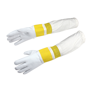 ถุงมือ2025สำหรับการเลี้ยงผึ้งหนังแกะและหนังแพะกันน้ำกันต่อยยาวยืดหยุ่นได้ออกแบบได้ตามต้องการ - Product Image 4