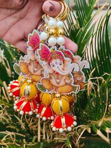 Lote de decoraciones de pared Diwali Laxmi Ganesh Ji decoración del hogar colgante de pared decoración del templo regalos religiosos para invitados regalo Pongal - Product Image 6