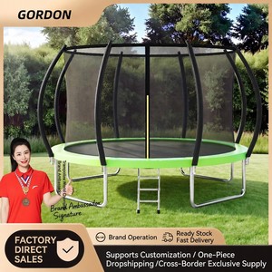 Tapis de saut rond pour <span class=keywords><strong>trampoline</strong></span> <span class=keywords><strong>extérieur</strong></span> en acier galvanisé, <span class=keywords><strong>trampoline</strong></span> rebondissant pour parc d'attractions, aire de jeux carrée - Product Image 5