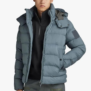 Vestes d'hiver légères et chaudes pour hommes, logo personnalisé de haute qualité, veste matelassée en polyester, veste gonflée - Product Image 2