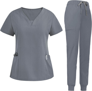 Vente en gros Ensembles d'uniformes en polyester et coton doux Pantalon de jogging Médecins Infirmières Hôpitaux médicaux Costumes de gommage personnalisés - Product Image 1