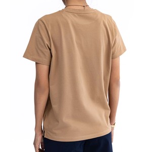 เสื้อยืดผู้หญิงผ้าฝ้ายปักลายสีพื้นสไตล์ลำลองสำหรับผู้ใหญ่100% ฤดูร้อนเป็นมิตรกับสิ่งแวดล้อมระบายอากาศได้ - Product Image 2