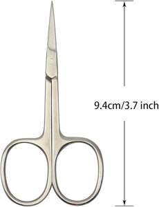 Tijeras para Uñas, Tijeras para Cutículas de Acero Inoxidable, Tijeras de Belleza Rectas para Vello Facial, Eliminación de Cutículas de Uñas - Product Image 2