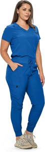 Conjunto de Uniforme Médico Elástico de Tela Terry para Mujer, Pantalones Deportivos, Top con Bolsillos para Detector de Agujas, Tallas Regular y Petite para Uso Hospitalario - Product Image 6