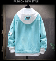 Chaqueta de pana transpirable de punto para hombre, estilo casual vintage de primavera