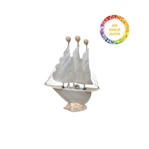 Produits chauds Exclusive Quantité limitée Modèle de bateau coquillage Fait à la main Artisanat de coquillages Ornements de la nature Fabriqué au Vietnam - Product Image 2