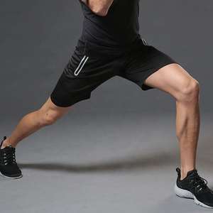 Short de jogging de sport décontracté solide pour hommes séchage rapide évacuation de l'humidité respirant pour la course à pied entraînement Fitness tenue quotidienne - Product Image 3