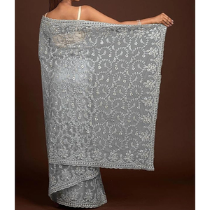 Saris ligeros y elegantes para mujer con diseño suave único Temporada de fiestas de invierno Bajo MOQ Tarifa al por mayor Fabricado profesional - Product Image 2
