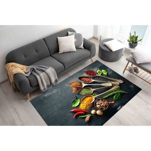 Tapis de cuisine aux motifs indiens modernes, antidérapant, tapis fin non tissé - Product Image 2