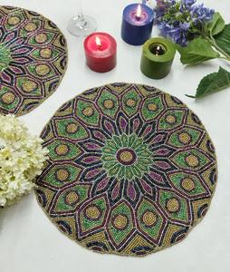 Mantel Individual Clásico con Cuentas para Hogar, Hotel, Bodas y Fiestas - Product Image 5