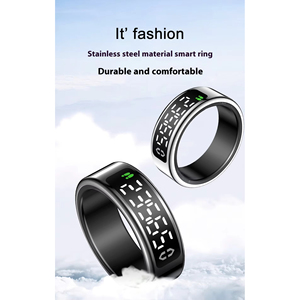Anillo Inteligente de Acero con Pantalla LED, Monitor de Salud, Resistente al Agua IP68, Control por Aplicación de Fitness, Pantalla Táctil - Product Image 2