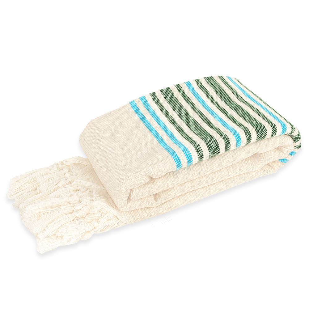 Green & Aqua Stripes