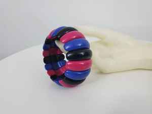 Pulsera de varilla de resina de estilo indio de alta calidad, varios colores en brazaletes de latón de moda, accesorios de joyería para mujeres y niñas - Product Image 4