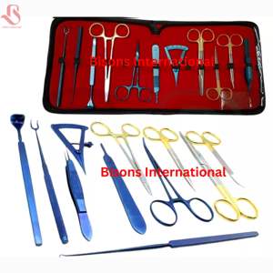Kit de Blefaroplastia Manual de Acero Inoxidable BISONS, 11 Piezas, Instrumentos de Cirugía Plástica, Herramientas Quirúrgicas Oftálmicas de Alta Calidad - Product Image 3