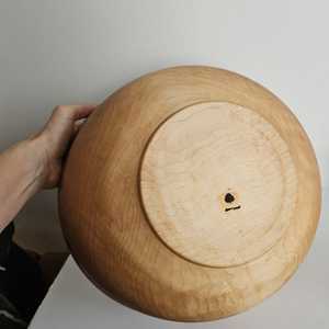 Bol à salade en bois de style bohème moderne fabriqué à la main de haute qualité - Product Image 3