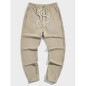 Pantalons de sport décontractés, pantalons longs en polaire chaud, jogging, fitness, couleur unie, pantalons de sport d'extérieur pour hommes - Product Image 3