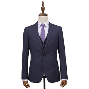 Trajes de negocios de 3 piezas para hombre de calidad superior, chaqueta, chaleco, pantalones, esmoquin ajustado, traje de PANA con doble botonadura, baile de graduación - Product Image 1