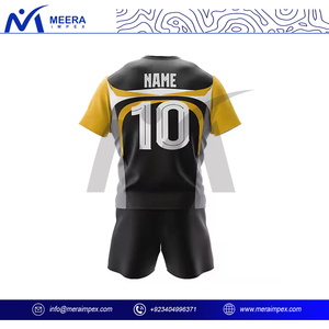 Uniforme de Rugby Personalizado para Hombre, Conjunto de Camiseta y Pantalones Cortos, Costuras de Alta Resistencia, Secado Rápido, 100% Poliéster, Anti-UV, OEM, ODM, para Clubes y Equipos - Product Image 3