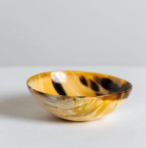 Sous-verre en corne de buffle polie de nouvelle conception pour servir des fruits et des desserts, cadeau de mariage - Écologique et compatible lave-vaisselle - Product Image 6