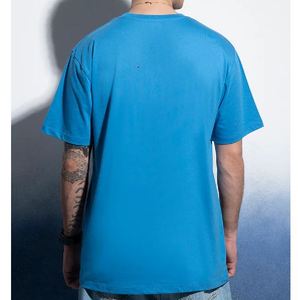 Camiseta 100% Algodón para Hombre, Corte Holgado, Estampada, Transpirable, de Alta Calidad, con Logotipo Personalizado, Servicio OEM, Camiseta Personalizada para Hombre - Product Image 5