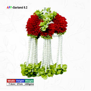 Guirnalda de Flores Artificiales con Perlas AFF-Garland-5.2 Precio Rs.1300/10 piezas - Product Image 1