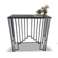 Console et étagère modernes en bois massif pour salon