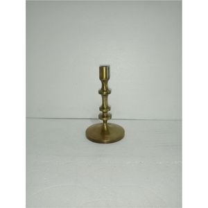 Bougeoir en métal laiton vintage - Élégant bougeoir haut en or pour centre de table de mariage, décoration de table à la maison - Product Image 2