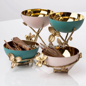 Luxury Gold Classic Incense Burners Handmade Fancy Metal Incense Burners White & Gold <b>Gifting</b> Incense Burners - Product Image 6