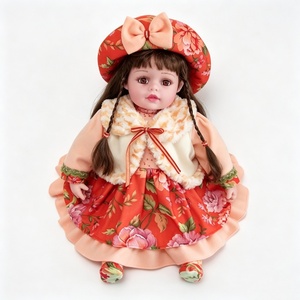 Muñeca musical personalizada, muñeca de trapo suave que canta, muñeca de trapo vintage con estampado floral, muñeca de peluche para niña, muñeca de juguete musical interactiva - Product Image 1