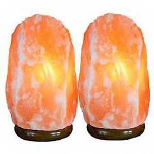 Top Quality Natural Himalayan Salt Pair with Adjustable Dimmer Cord and Wooden Base / Himalayan Salt Lamp Pair - Product Image 4