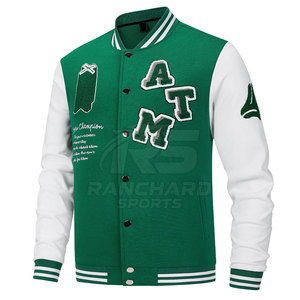 Veste de sororité pour hommes avec options de conception de patch personnalisé, veste de sororité tendance pour hommes - Product Image 3