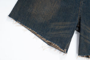 High Street Custom Rhinestone Denim <b>Jeans</b> Jorts <b>Men's</b> Shiny Sun Faded Crystal Summer Denim Shorts <b>Men</b> - Product Image 4