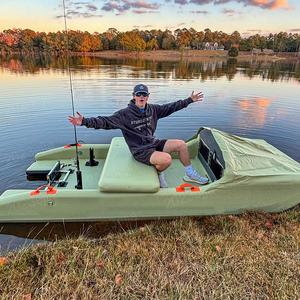 Bote Inflable Versátil para Pesca y Recreación, <span class=keywords><strong>Kayak</strong></span> <span class=keywords><strong>de</strong></span> Pesca <span class=keywords><strong>de</strong></span> Doble Uso, Compatible con Motores Pequeños - Product Image 2