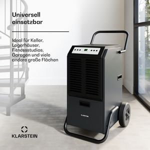 Déshumidificateur commercial 70L par jour, sécheur d'air portable à compresseur avec drainage continu pour les pièces de 100 à 140 m2, anthracite - Product Image 4