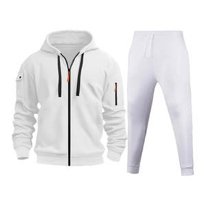 Traje táctico Softshell de lana para hombre, chándal para correr para hombre, deportes atléticos, entrenamiento informal, chándal con cremallera completa - Product Image 3