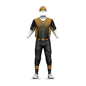 Forte demande bonne qualité uniformes de baseball Polyester personnalisés nouveau style uniformes de baseball respirants et confortables personnalisés - Product Image 3