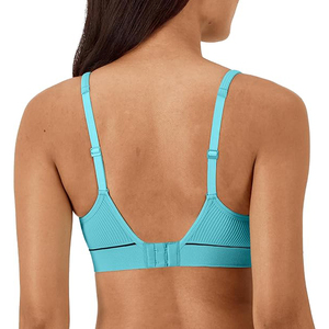 Sujetador Deportivo Ligero sin costuras con tiras en la espalda para mujer, Yoga, estiramiento, correr, gimnasio, entrenamiento, talla grande, LICRA transpirable - Product Image 4