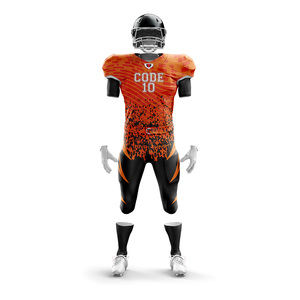 Uniforme de Fútbol Americano Personalizado de Primera Calidad, Manga Corta, Transpirable, Tallas Grandes, 100% Poliéster, Conjuntos a Bajo Precio, CÓDIGO - Product Image 3