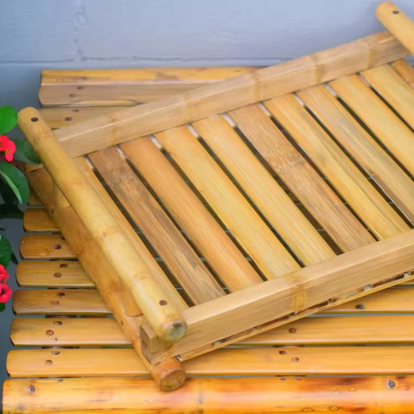 Nampan lipat bambu yang dapat dibuat di India grosir jumlah besar penggunaan kualitas tinggi rumah Hotel restoran Bar peralatan dapur dekorasi meja