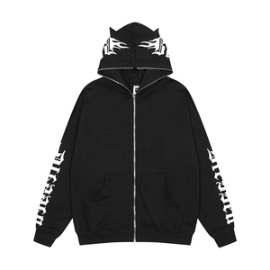 El más nuevo Pakistán hizo alta calidad en Color negro cómodo cremallera hombres Sudadera con capucha gran oferta hombres de alta calidad Zip up sudaderas con capucha al por mayor - Product Image 2