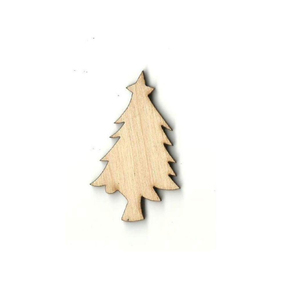 Ornement d'arbre de Noël flocon de neige en bois découpé au laser décoration suspendue en bois non fini pour les vacances et la décoration intérieure - Product Image 3