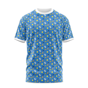 T-shirt de haute qualité pour hommes, 220g, poids en tissu, style formel, impression par sublimation de caractères, quantité minimale de commande bas, meilleur prix, conception gratuite - Product Image 2