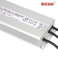 Alimentation électrique à découpage AC/DC industrielle étanche, haute capacité 1800W, entrée 300-500VAC, garantie 3 ans, modèle HVG-1800