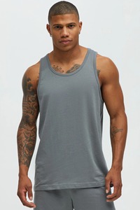 Ropa de salón de verano Vintage personalizada para hombre, conjunto de chaleco y pantalones cortos transpirables de algodón 100% para hombre, conjunto de ropa de dormir para hombre - Product Image 5