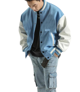 Winter <b>Long</b> Sleeve Baseball <b>jacket</b> Customized logo <b>Jacket</b> for <b>Men</b> Private Label CollegeBaseballjacket for <b>men</b> DDP Shipping - Product Image 4