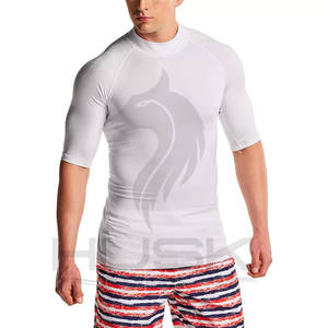 Men's Rash Guard <b>Swim</b> <b>Shirts</b> Quick Dry Mid Short Sleeve Swimming <b>Shirt</b> Water Surf <b>Shirts</b> - Product Image 5