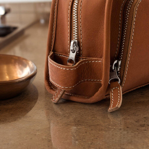 Vintage Leather Toiletry Bag for <b>Men</b> - Product Image 5